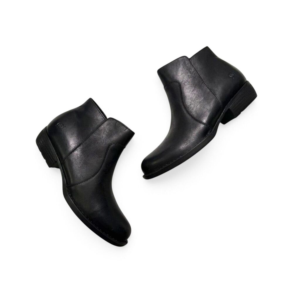 BORN "Rani" Black Ankle Boots NEW!  Size 7